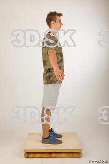 Whole body army tshirt light gray shorts of Timothy 0015